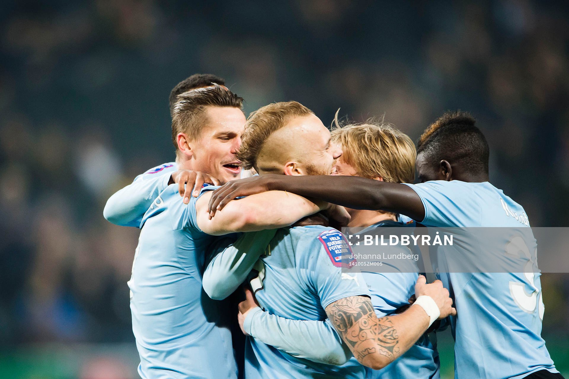 Malmö FFs spelare jublar