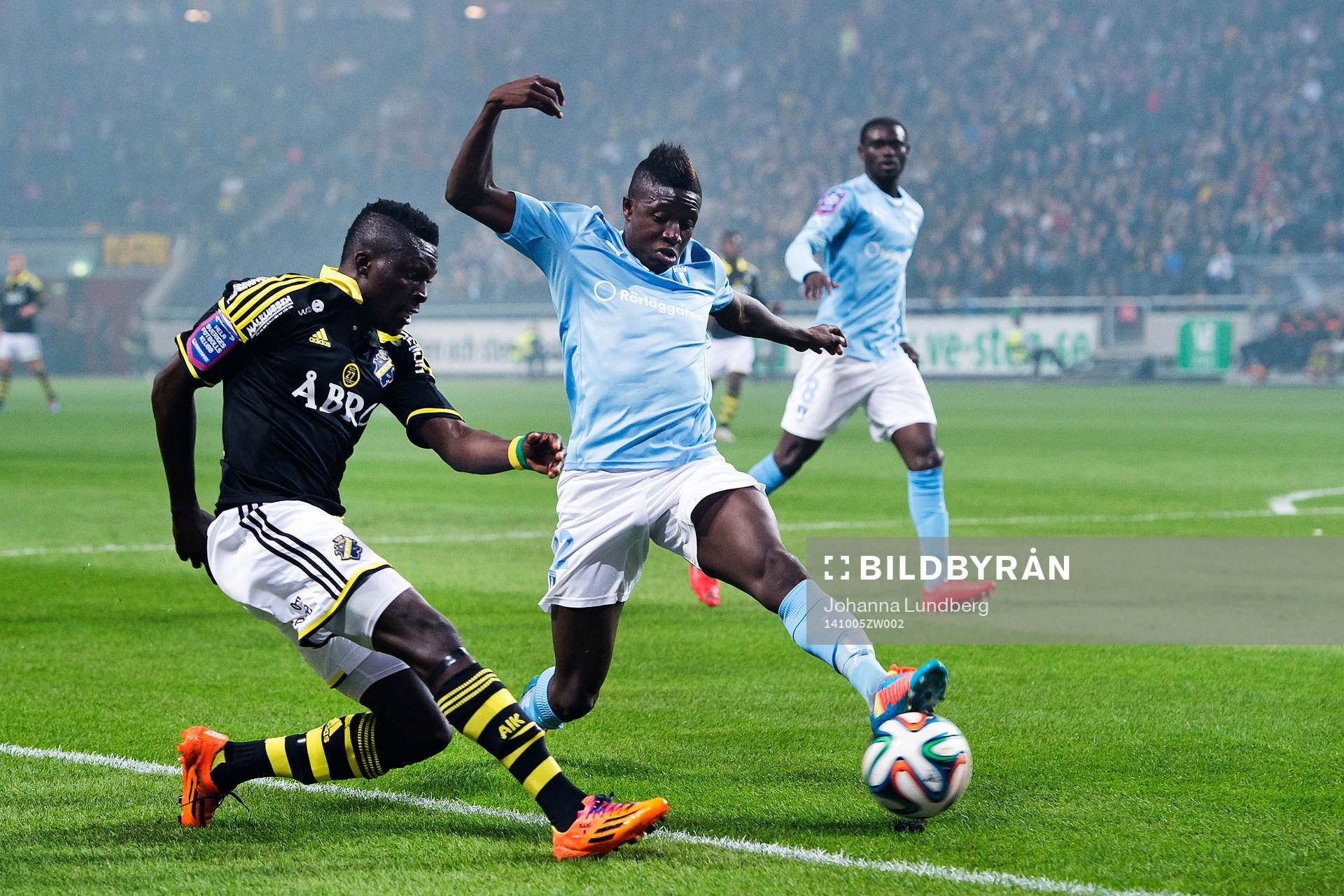 under fotbollsmatchen i Allsvenskan mellan AIK och Malmö FF