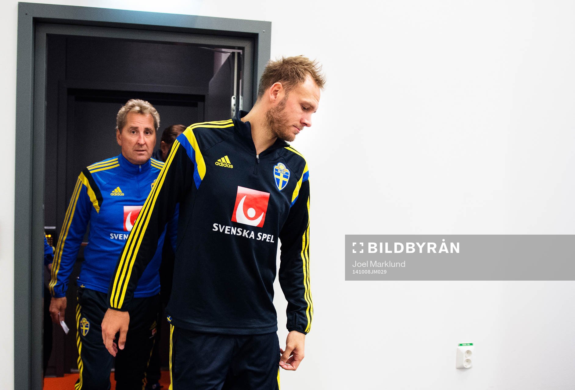 Sveriges förbundskapten Erik Hamrén och Andreas Granqvist