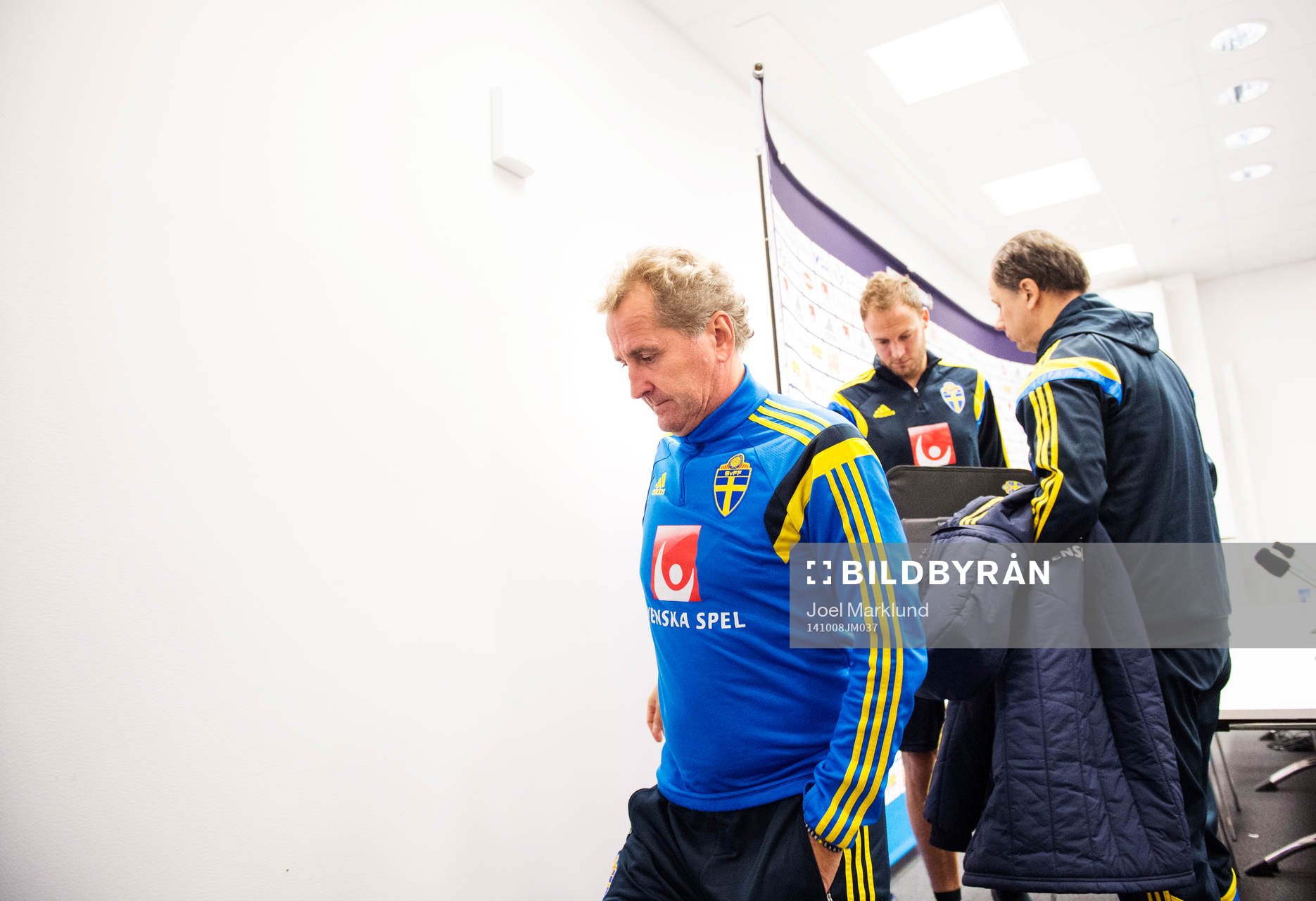 Sveriges förbundskapten Erik Hamrén och Andreas Granqvist