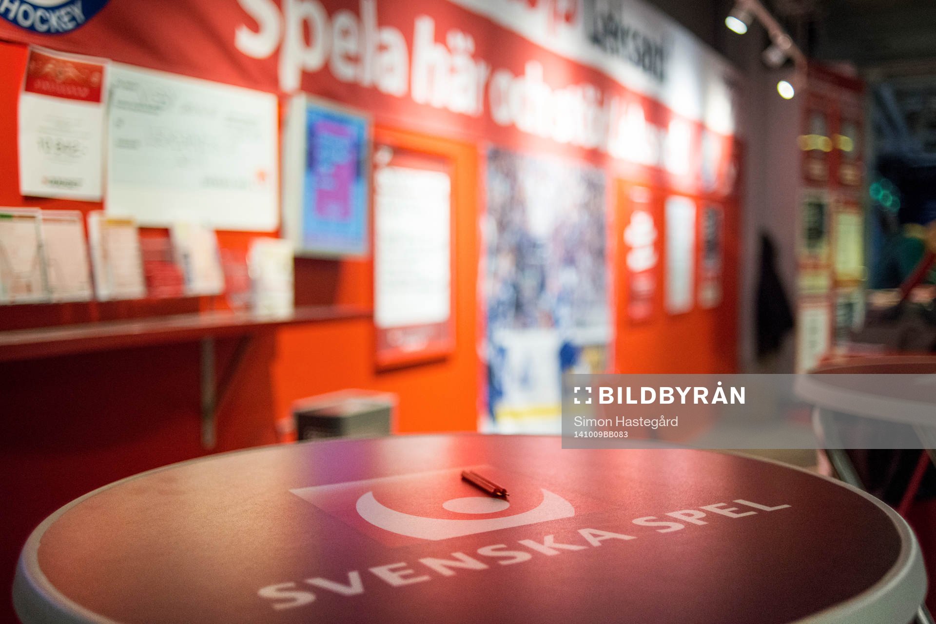 Svenska spel erbjuder spelmöjligheter inne i Tegera Arena