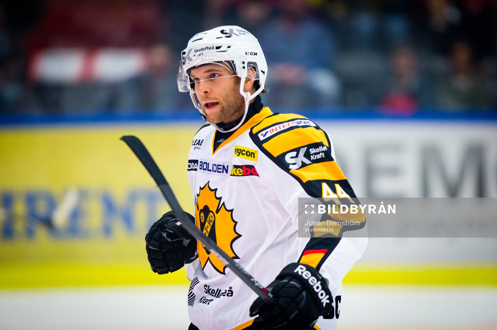 Skellefteås Rob Schremp gör 0-1 och jublar