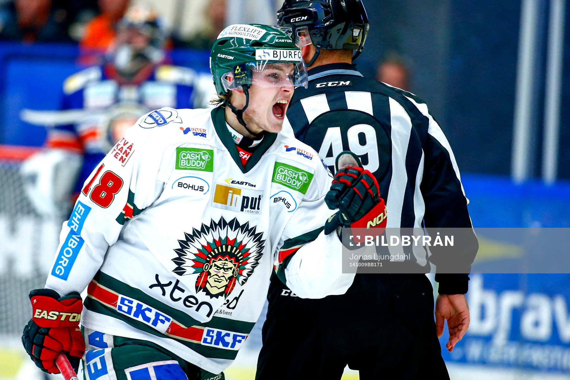 Frölundas Anton Blidh jublar