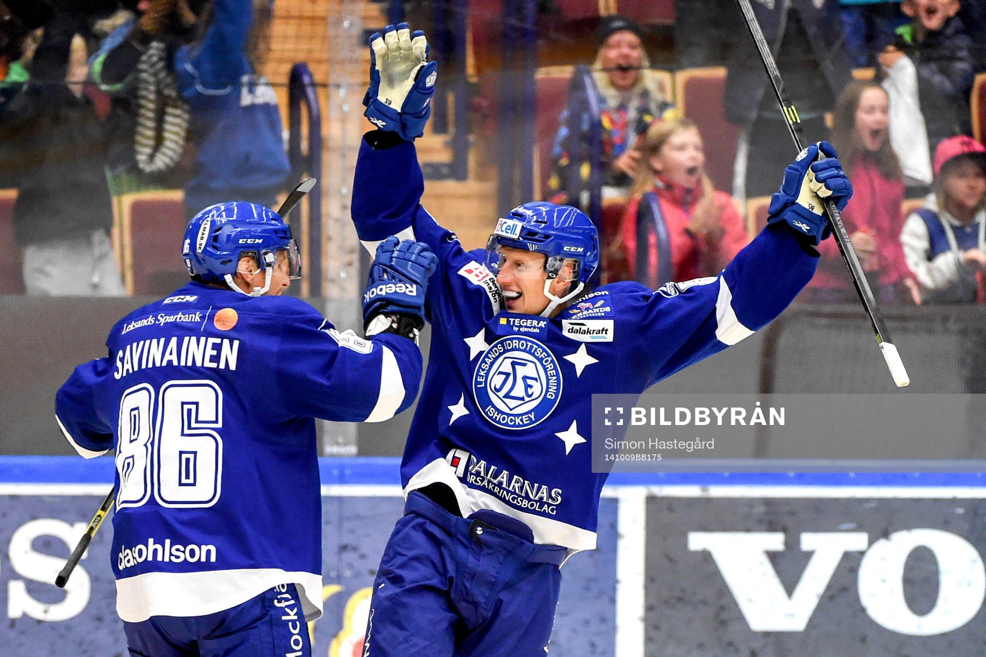 Leksands Toni Kähkönen jublar