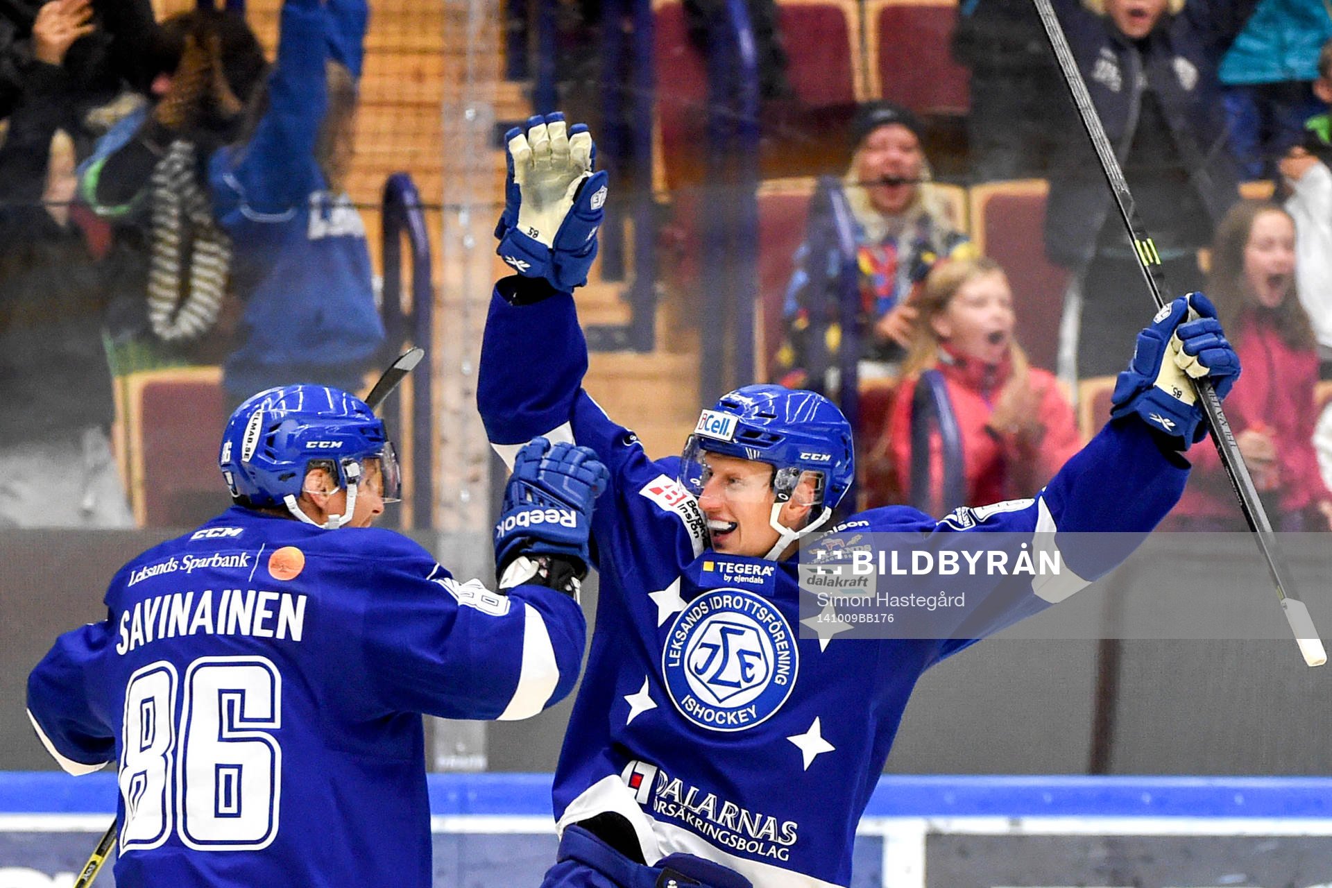Leksands Toni Kähkönen jublar
