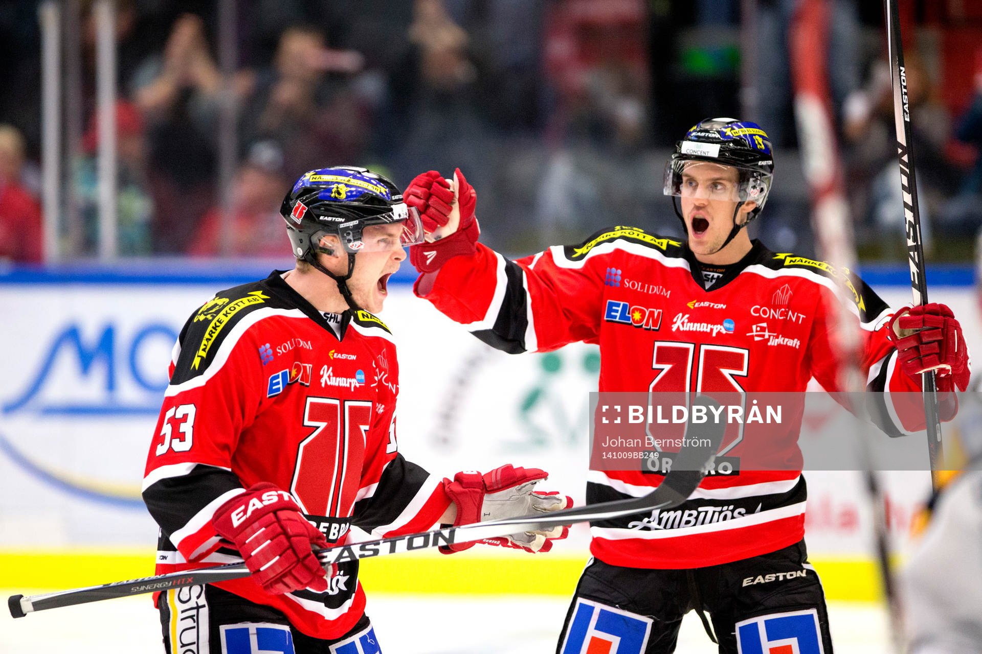 Örebros Bobbo Petersson jublar