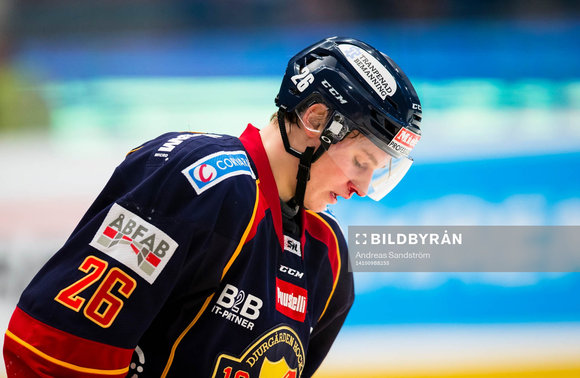 Djurgårdens David Rundqvist blöder