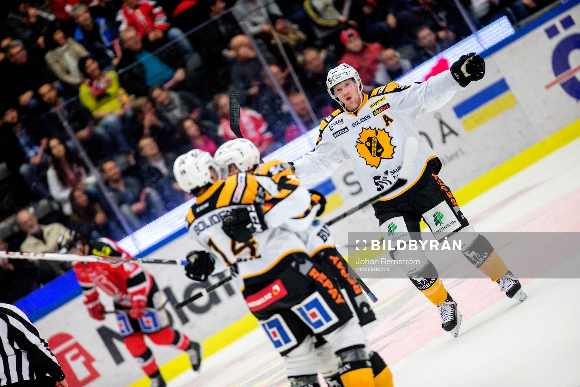 Skellefteås Daniel Widing jublar