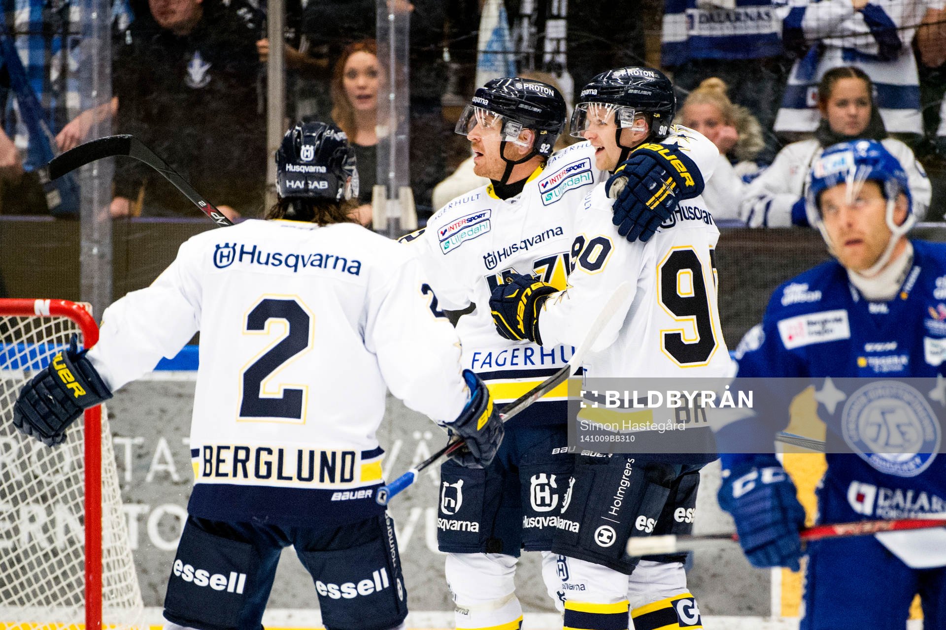 HV71s  Kristofer Berglund, Teemu Laine och Ted Brithén