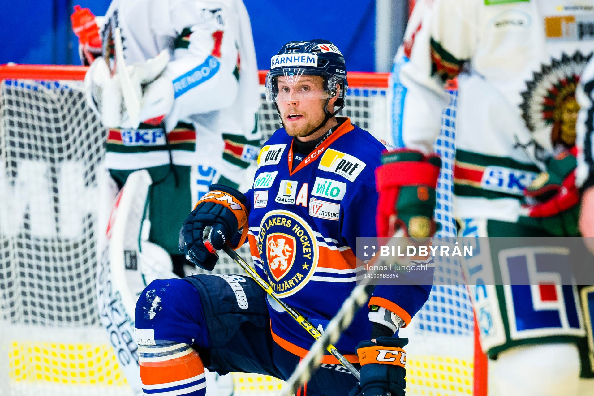 Växjös Alexander Johansson på knä