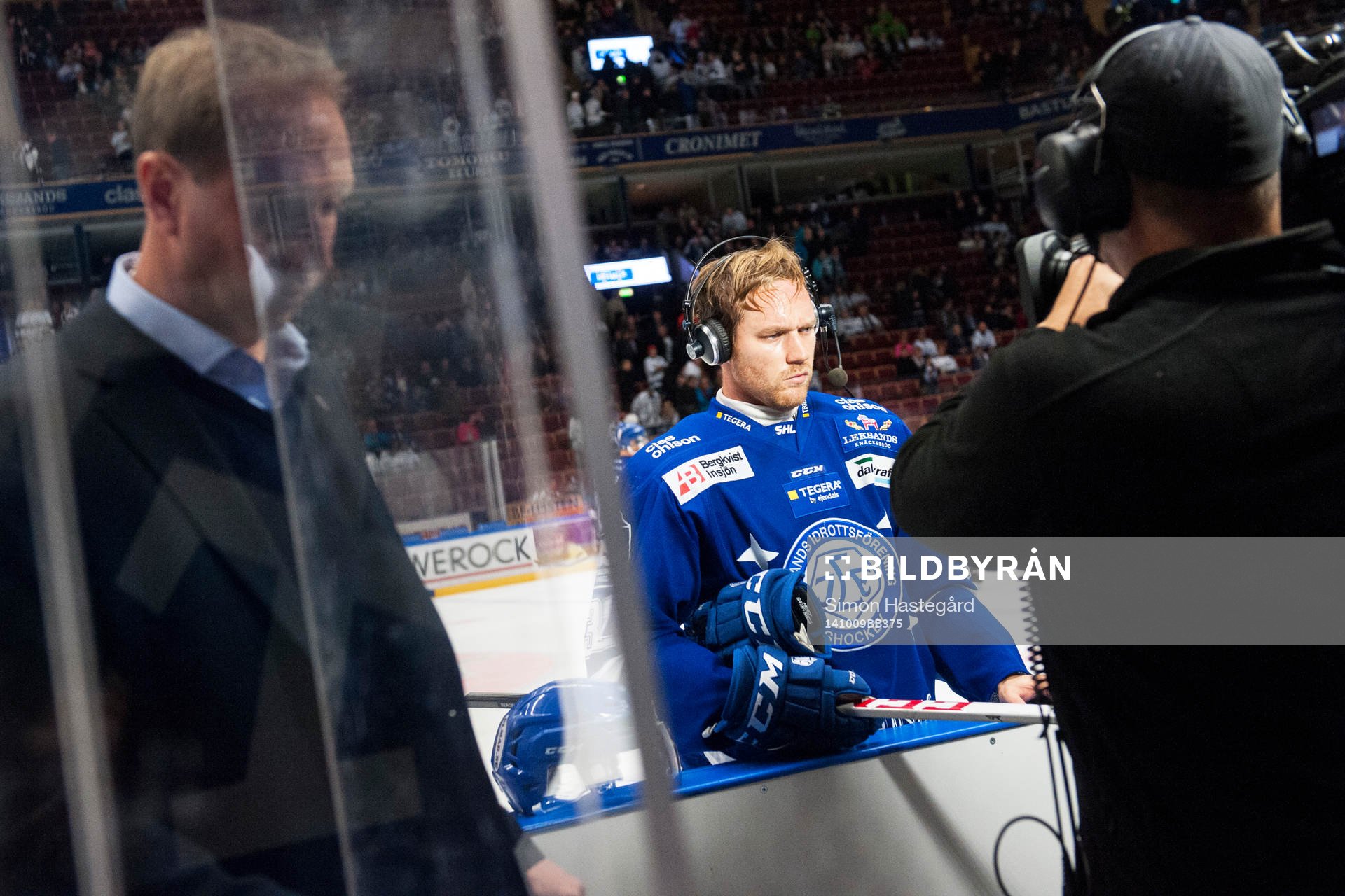 Leksands assisterande tränare Jonas Levén går förbi