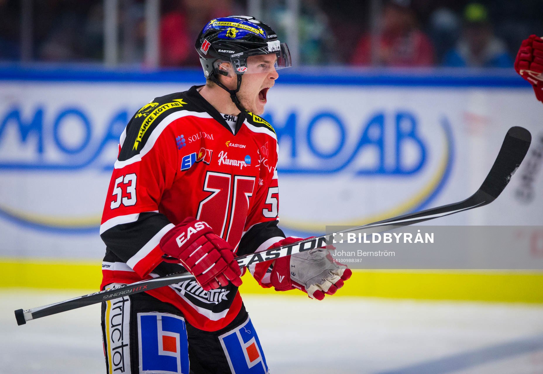 Örebros Bobbo Petersson gör 3-3 och jublar