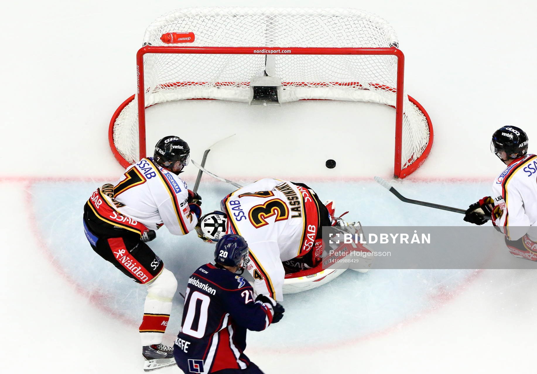 Mål 3-2 av Linköpings Broc Little förbi Luleås målvakt