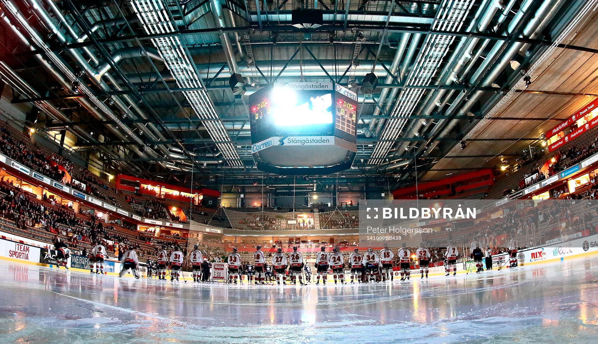 Line up före ishockeymatchen i SHL mellan Linköping och