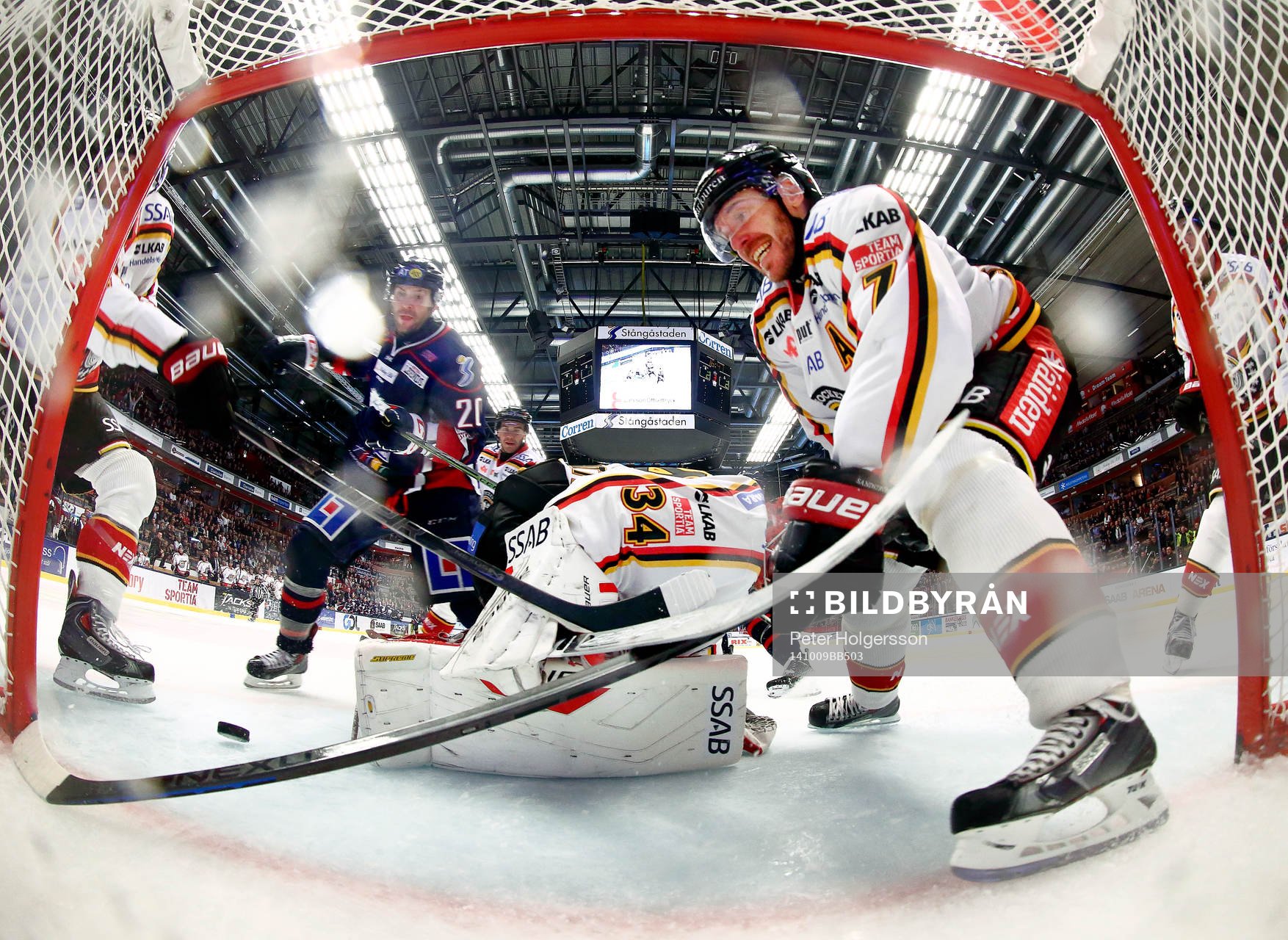 Mål 3-2 av Linköpings Broc Little förbi Luleås målvakt