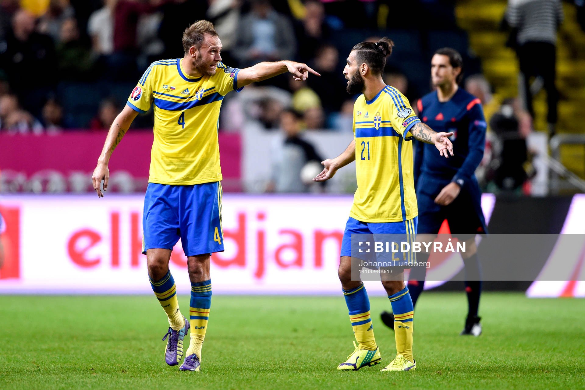 Sveriges Andreas Granqvist och Jimmy Durmaz