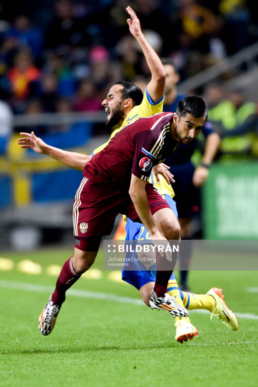 Sveriges Erkan Zengin och Rysslands Aleksandr Samedov