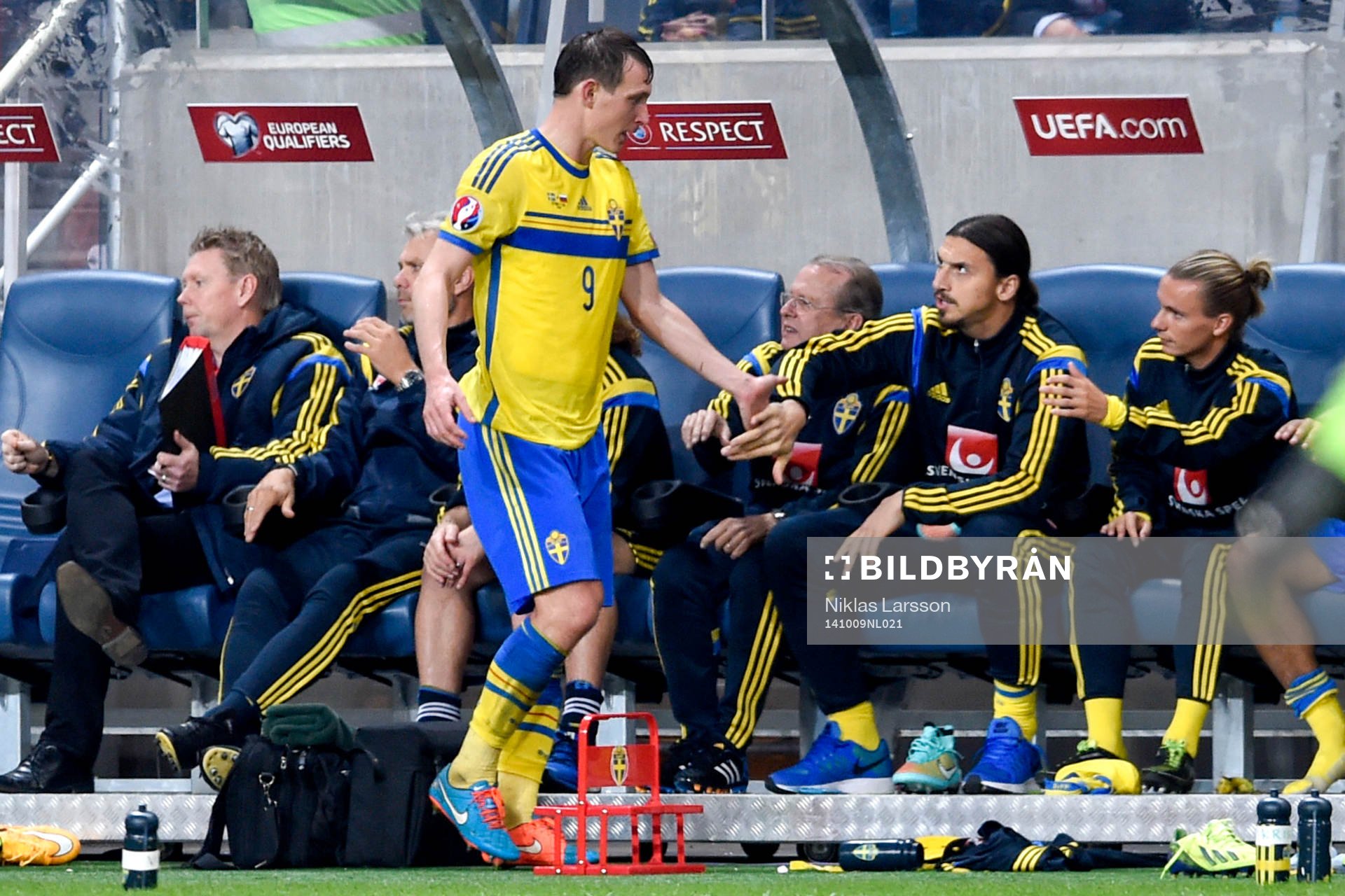 Sveriges Zlatan Ibrahimovic klappar om Kim Källström