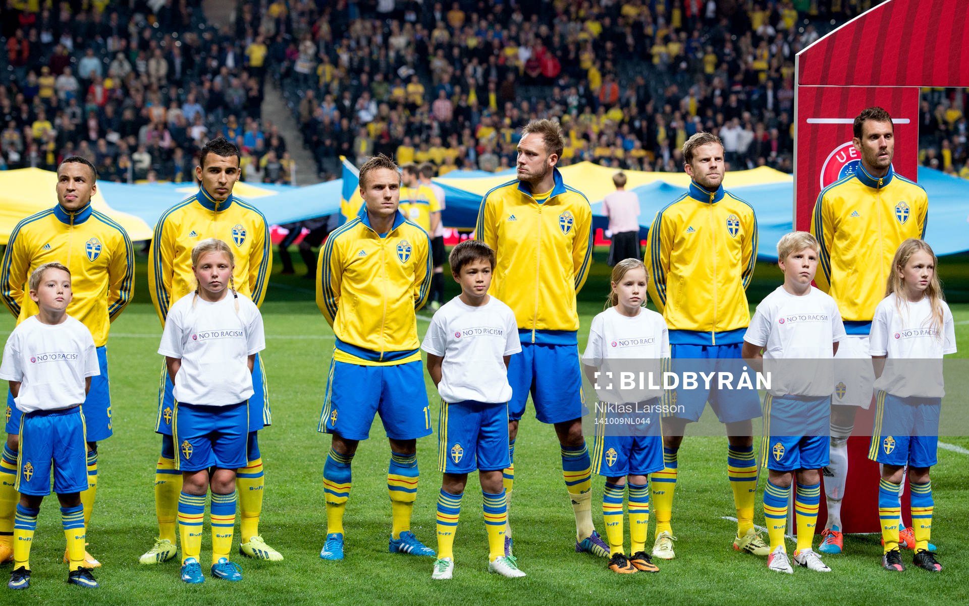 Sveriges spelare med knattar framför