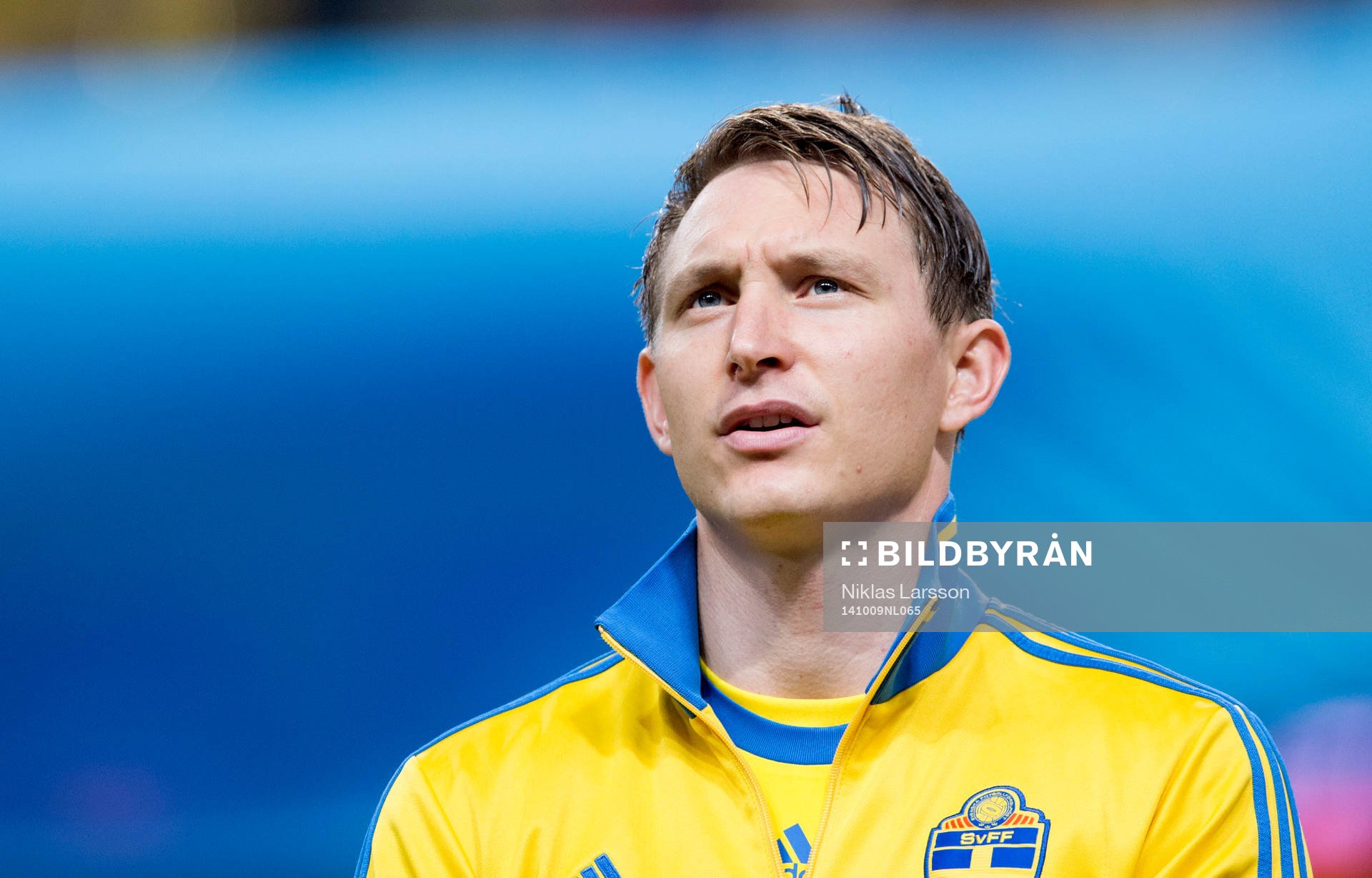 Sveriges Kim Källström under fotbollsmatchen i EM-kvalet mellan Sverige och Ryssland den 09 oktober 2014 i Stockholm.