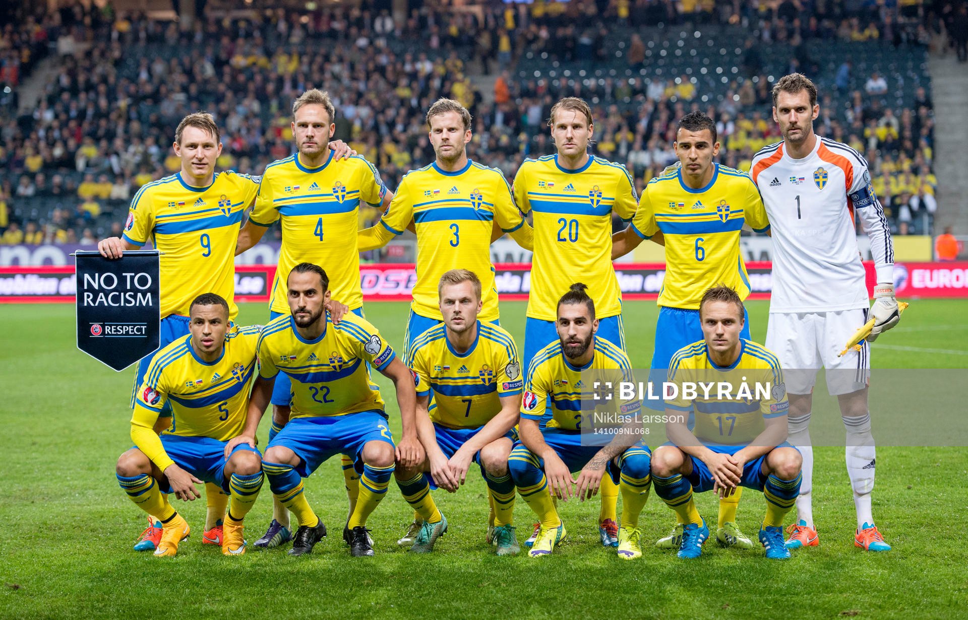 Sveriges Kim Källström, Andreas Granqvist, Mikael
