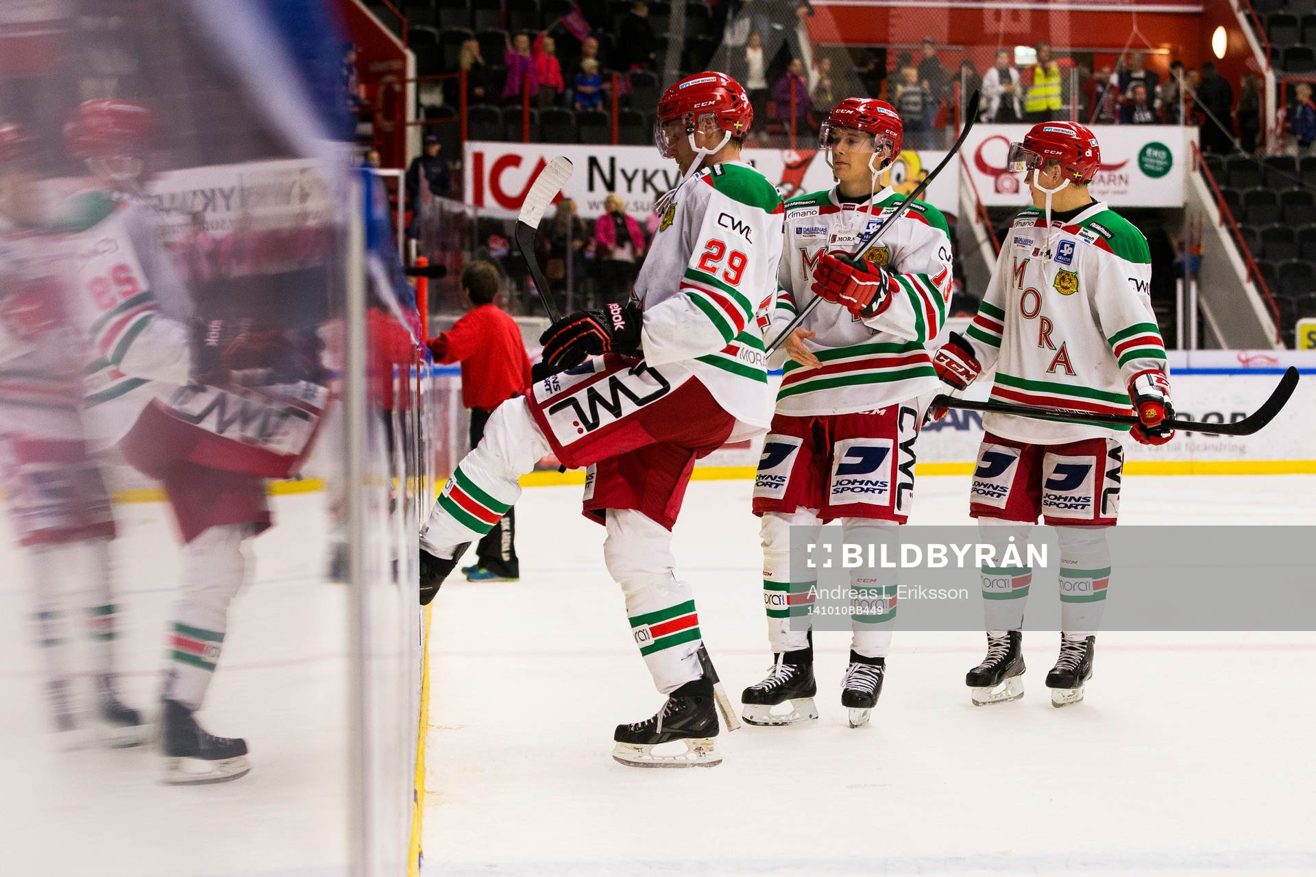 Moras Jonathan Johansson, Claes Nordén och Johan Johnsson