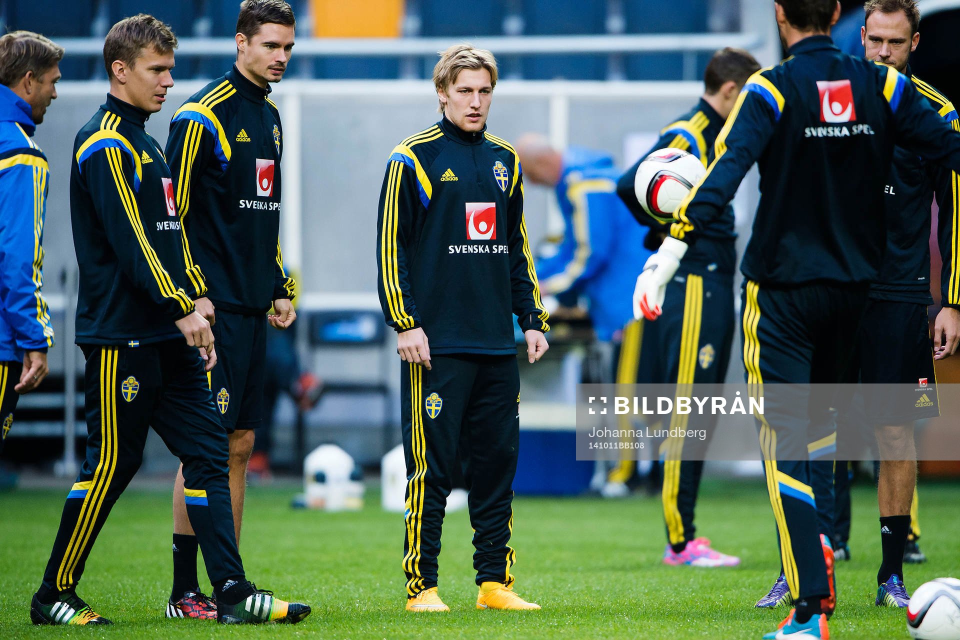 Sveriges Pontus Wernbloom, Mikael Lustig och Emil Forsberg