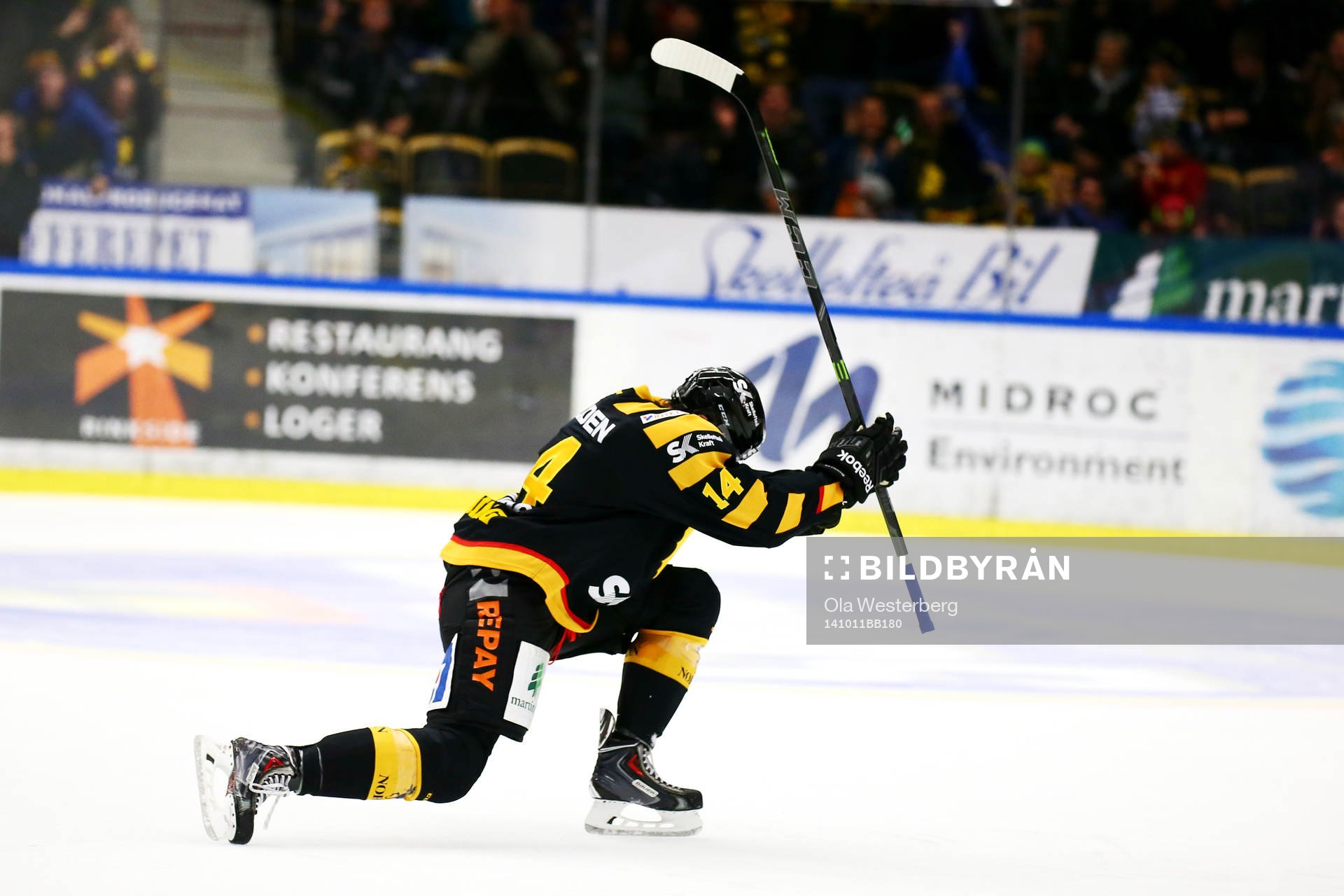 Skellefteås Daniel Widing jublar
