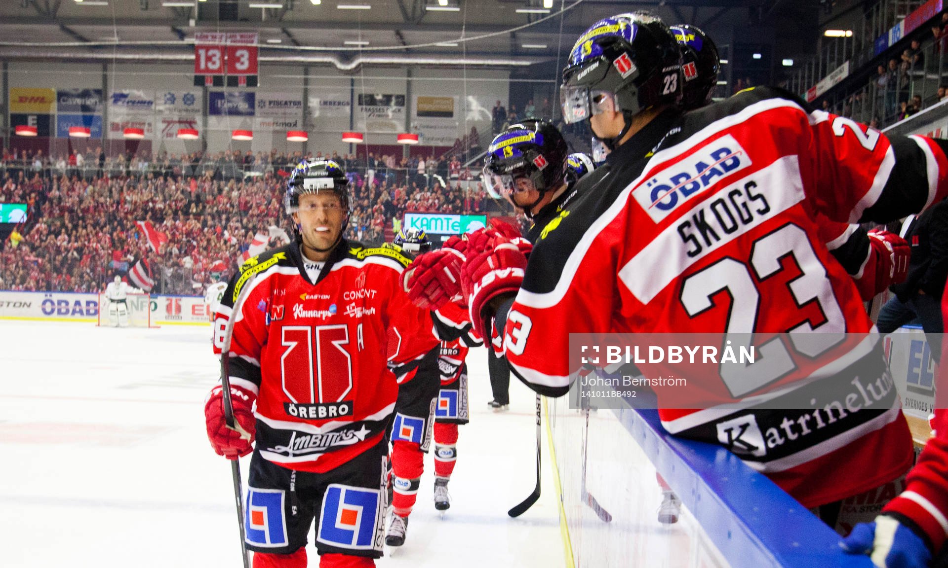 Örebros Jared Aulin jublar