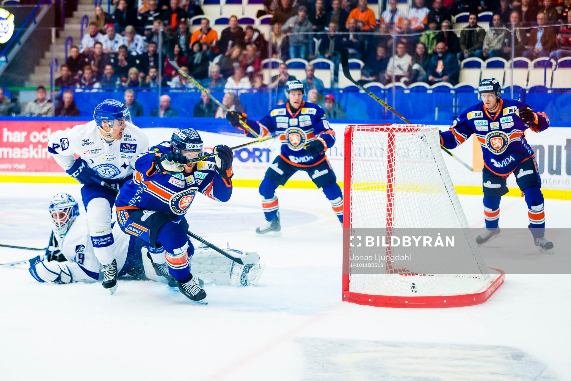 Växjös Liam Reddox gör 1-0 målet
