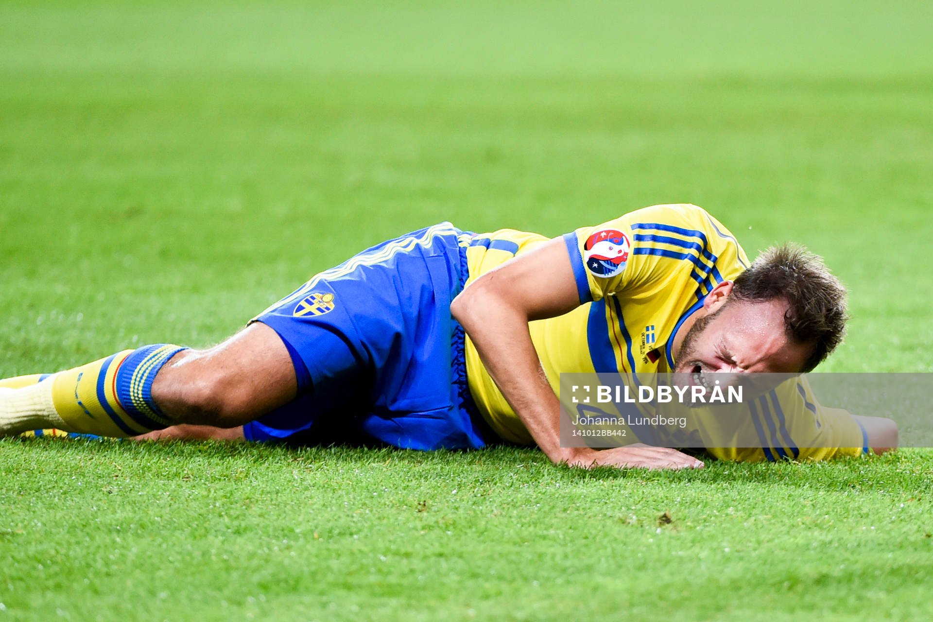 Sveriges Andreas Granqvist har ont