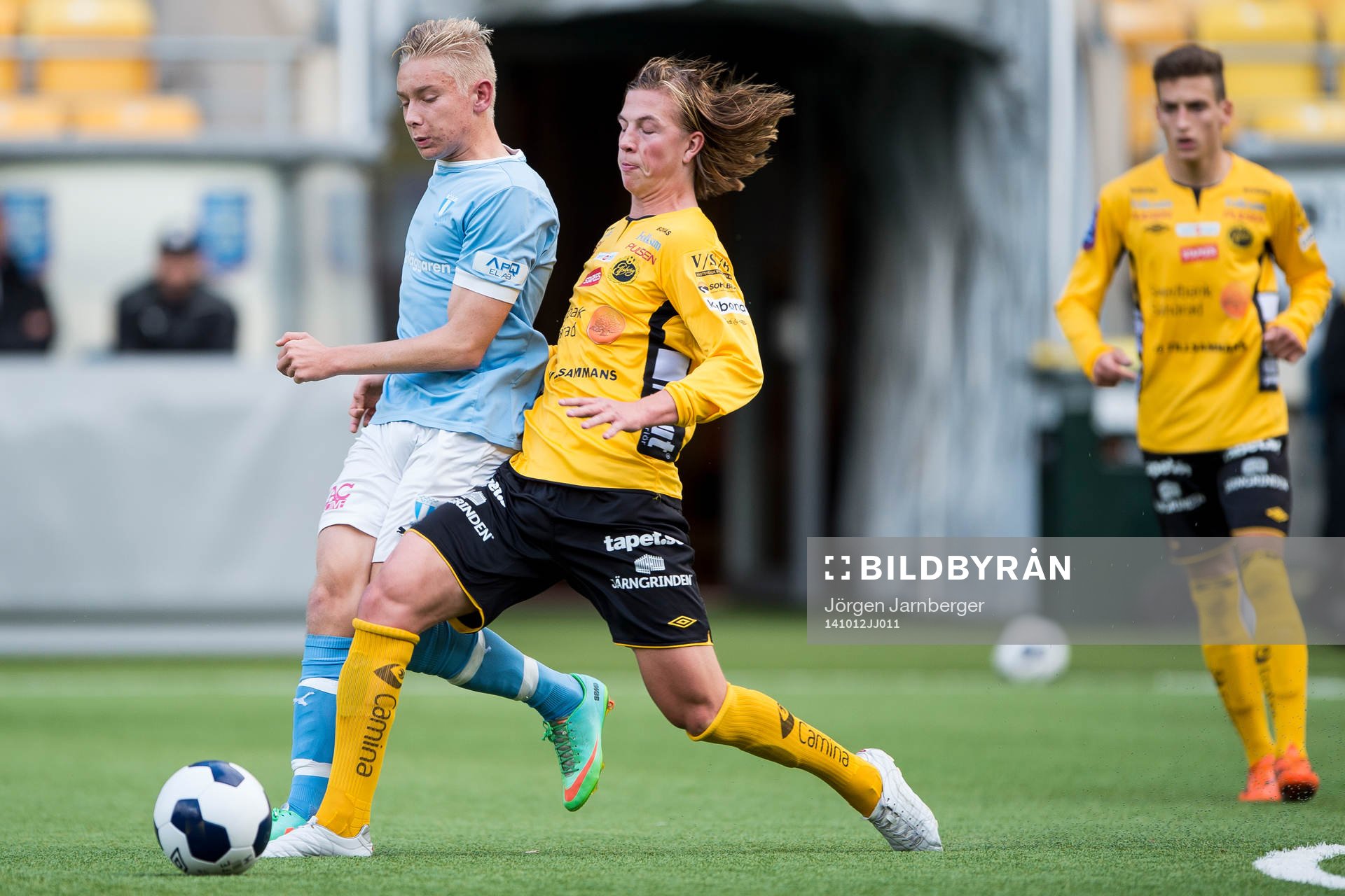Malmö FFs Johan Brannefalk och Elfsborgs Simon Olsson