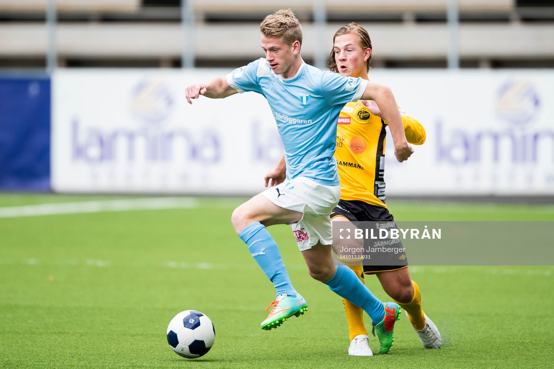 Malmö FFs Aron Mar Brynjarsson och Elfsborgs Simon Olsson