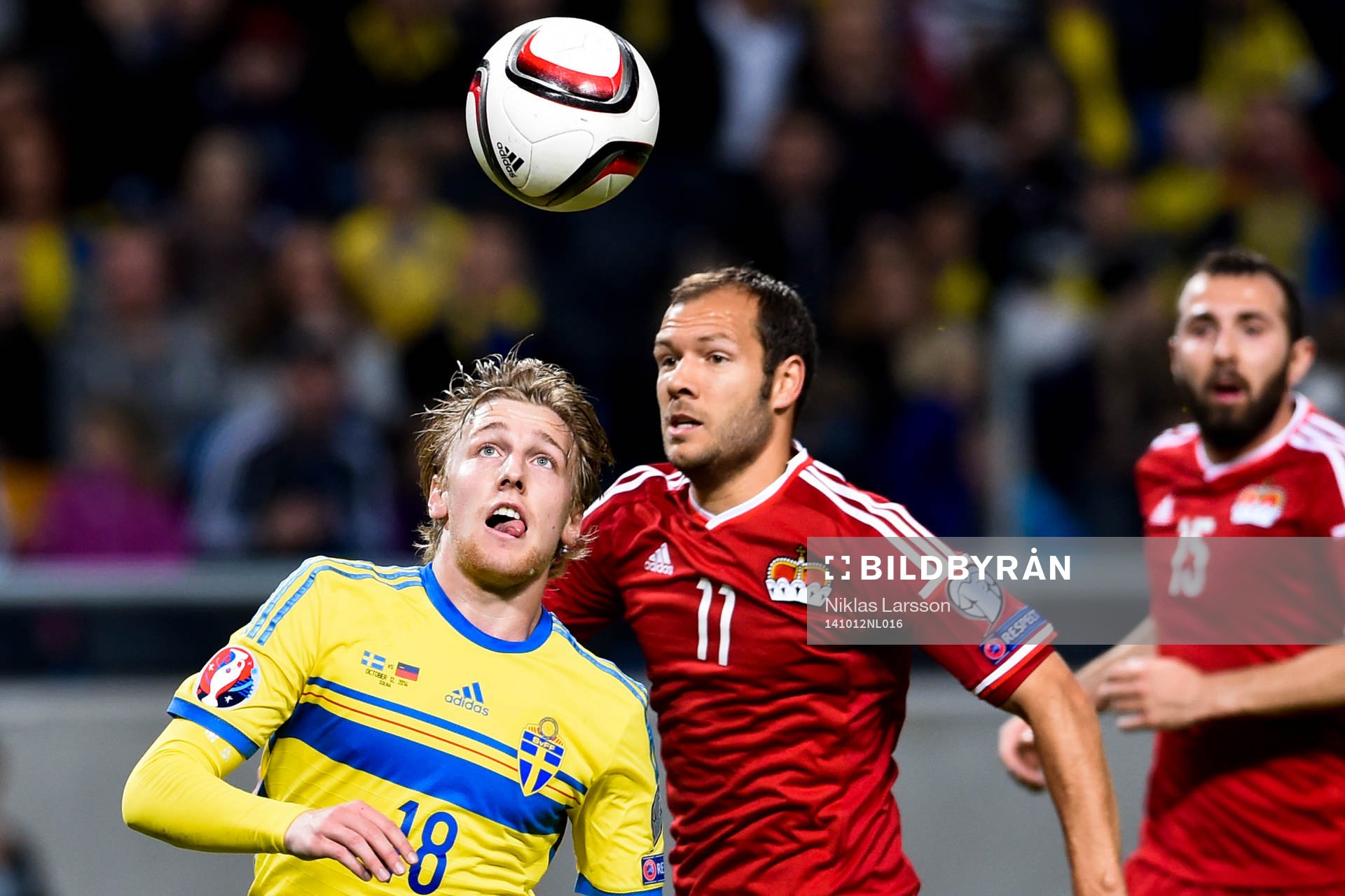 Sveriges Emil Forsberg och Liechtensteins Franz Burgmeier