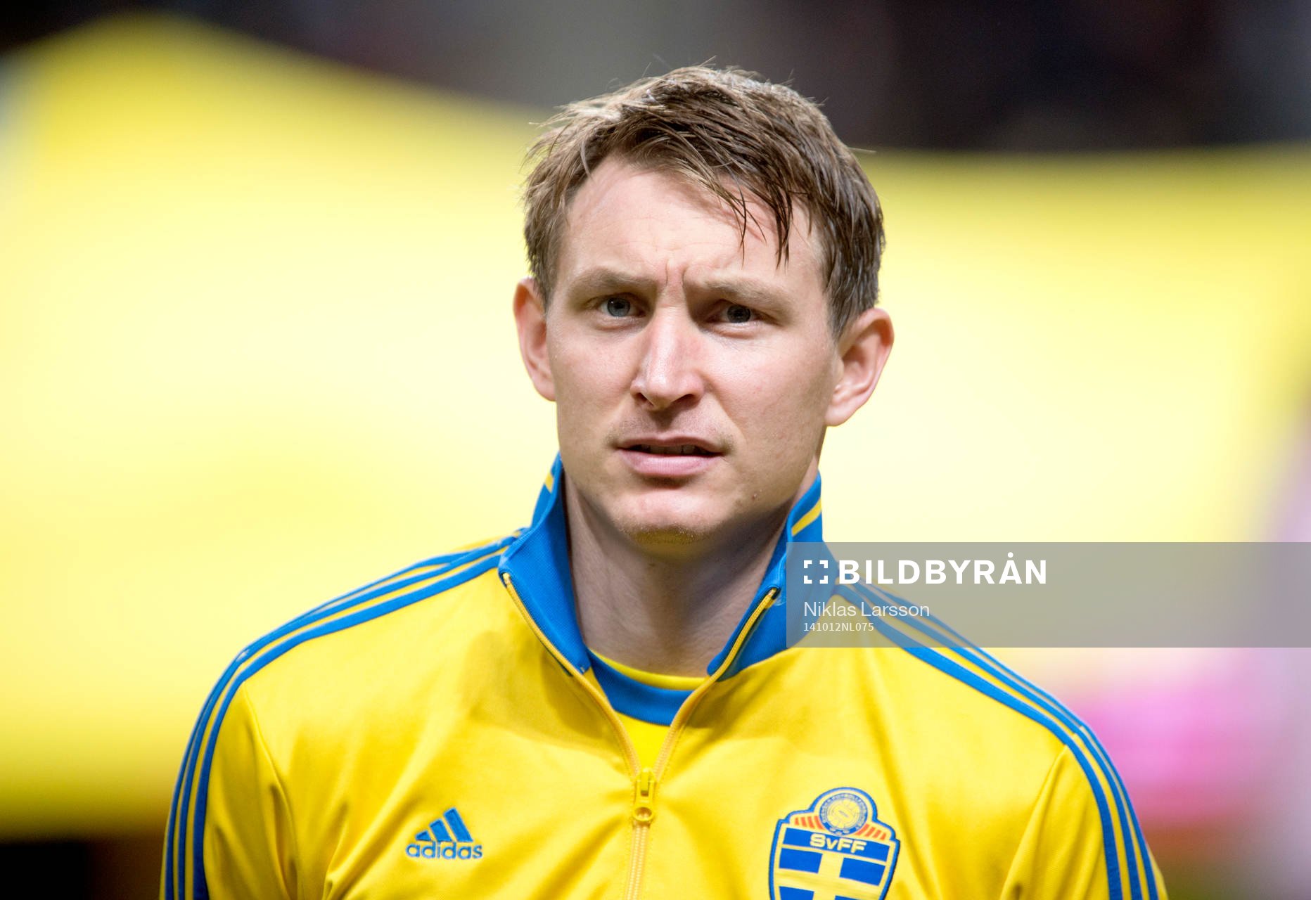 Sveriges Kim Källström under fotbollsmatchen i EM-kvalet mellan Sverige och Liechtenstein den 12 april 2014 i Stockholm.