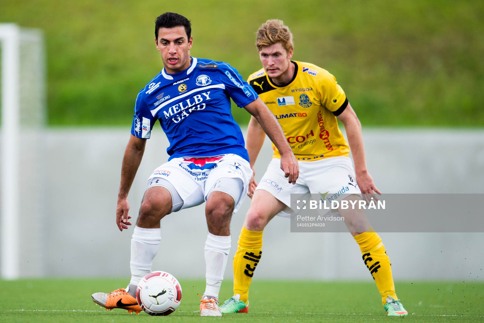 Trelleborgs Ali Jasim och Lunds Robin Andersson