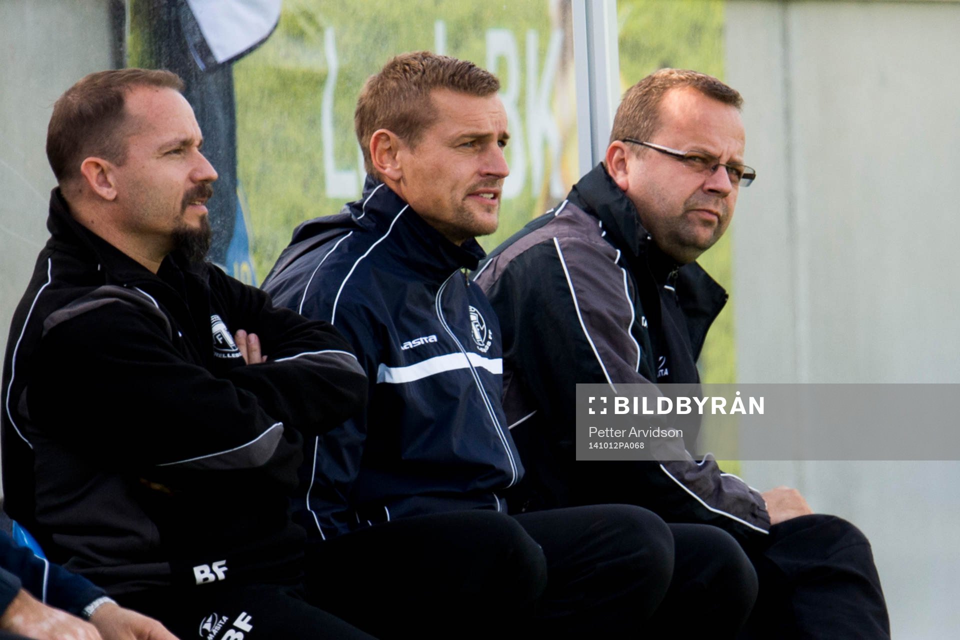 Trelleborgs två tränare Jimmie Olsson (m) och Hannu