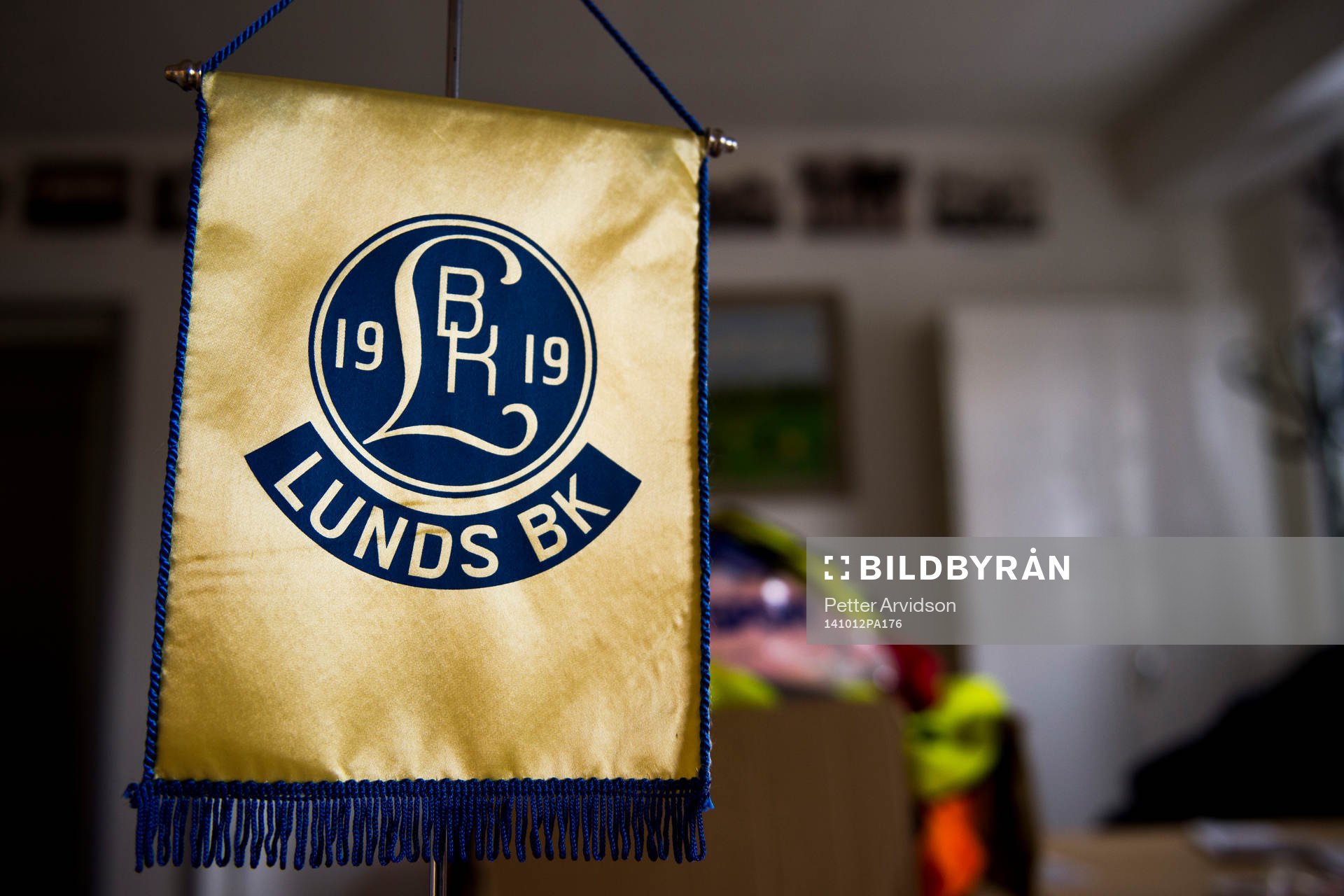 Lunds emblem på en vimpel