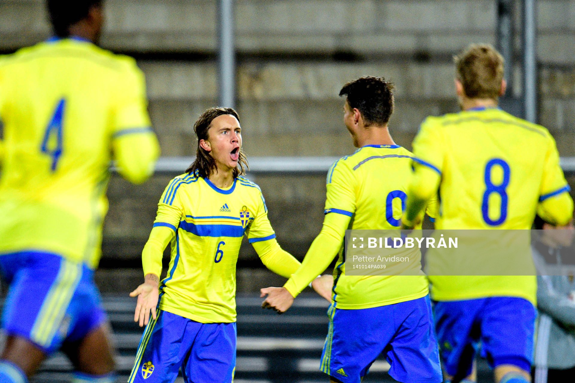 Sveriges Kristoffer Olsson jublar