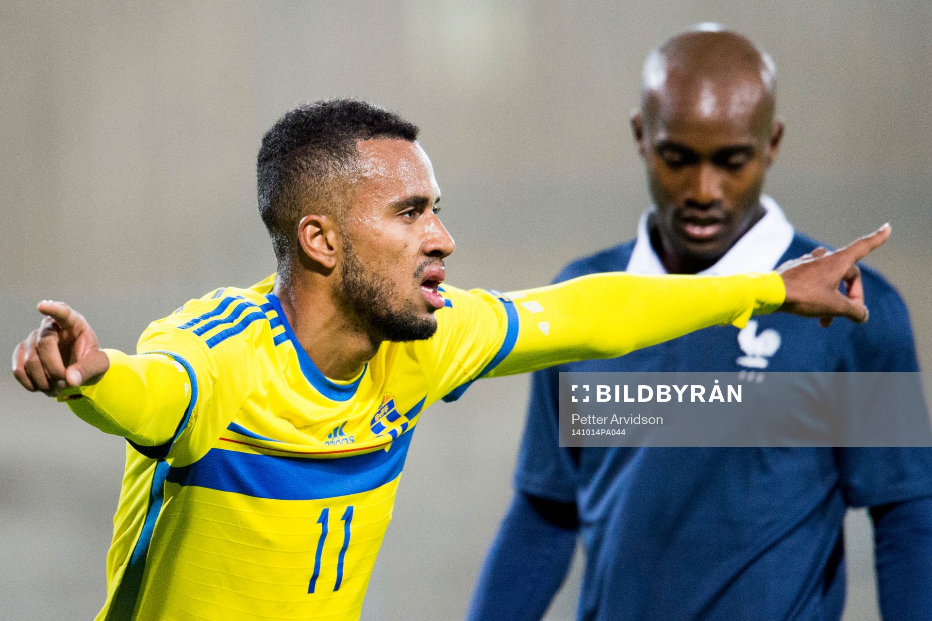 Sveriges Isaac Kiese Thelin jublar