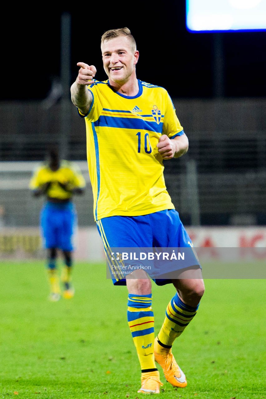 Sveriges John Guidetti jublar