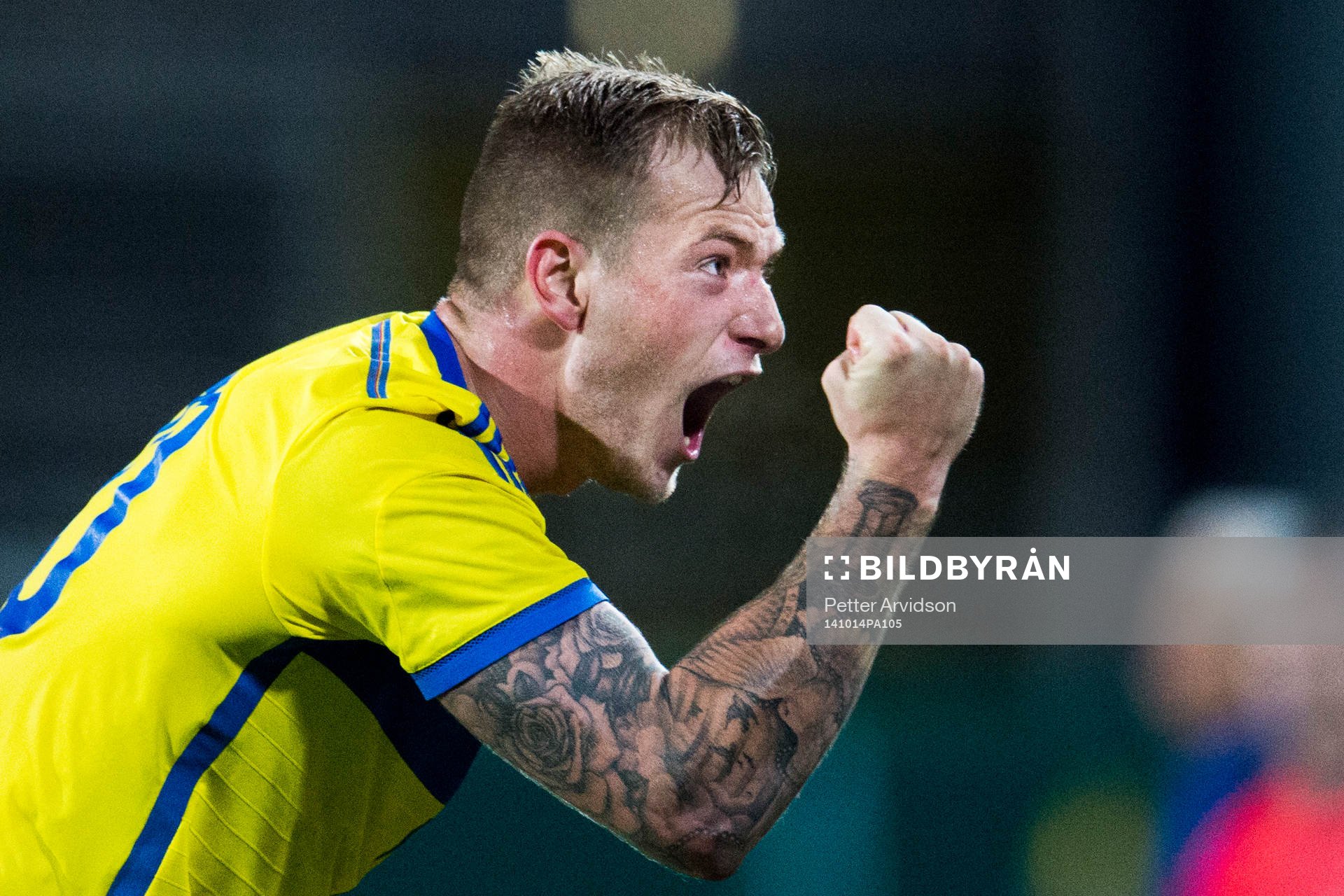 Sveriges John Guidetti jublar