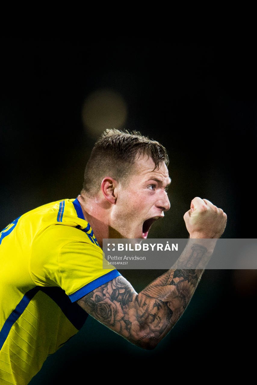 Sveriges John Guidetti jublar