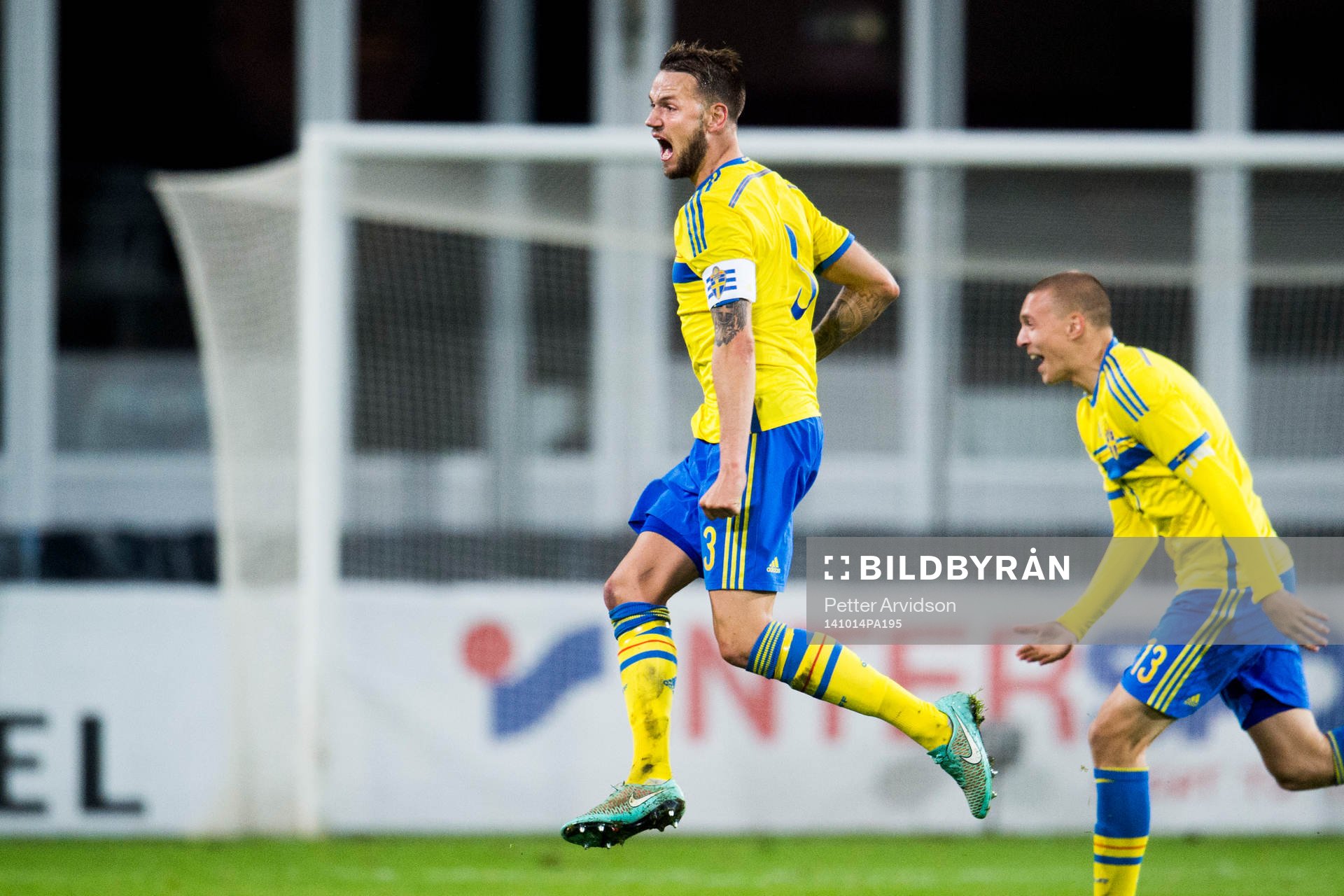 Sveriges Alexander Milosevic och Victor Nilsson Lindelöf