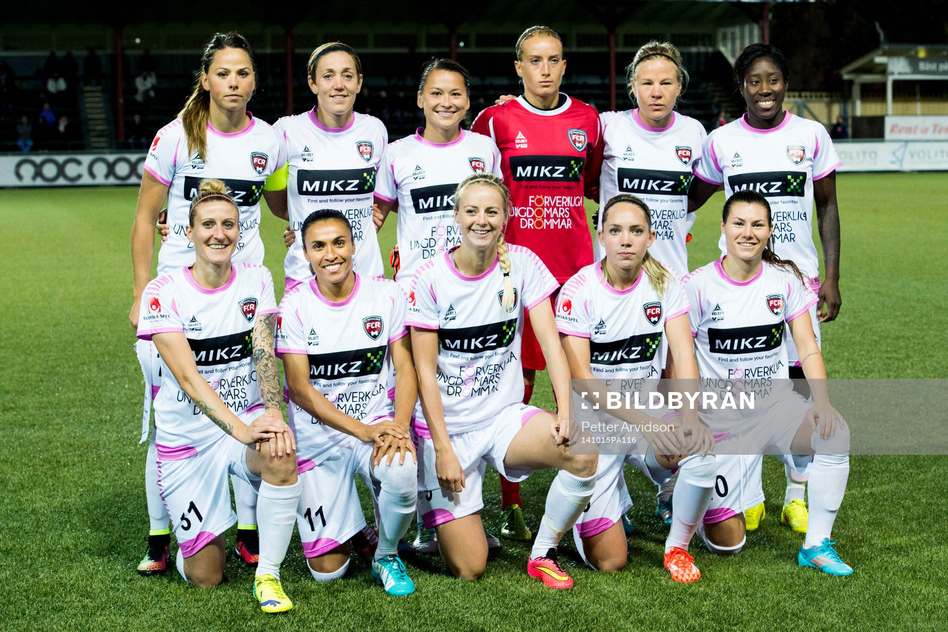 Rosengårds startelva, övre raden från vänster, Sara