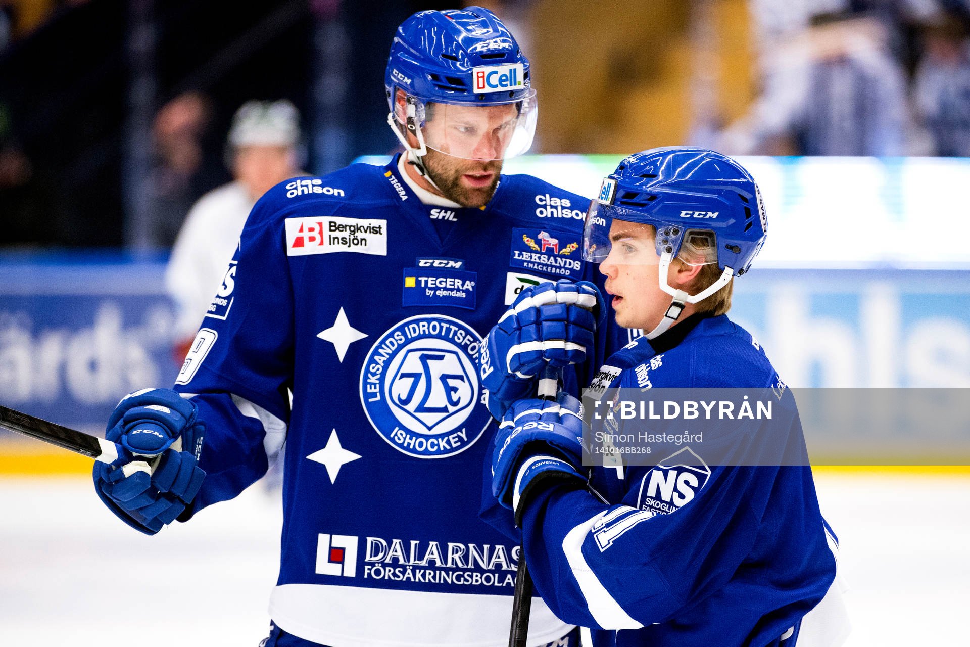 Leksands Joonas Rönnberg och Oskar Lang i samtal