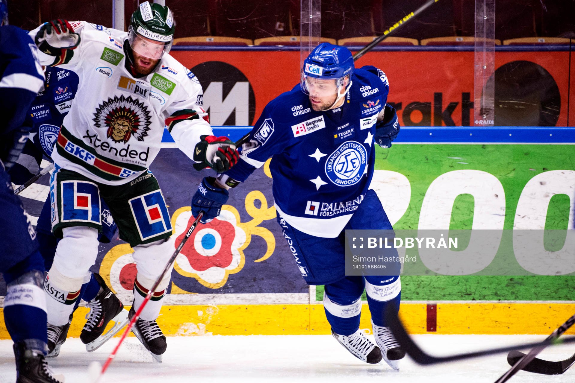Frölundas  Robin Figren och Leksands Kevin Kapstad