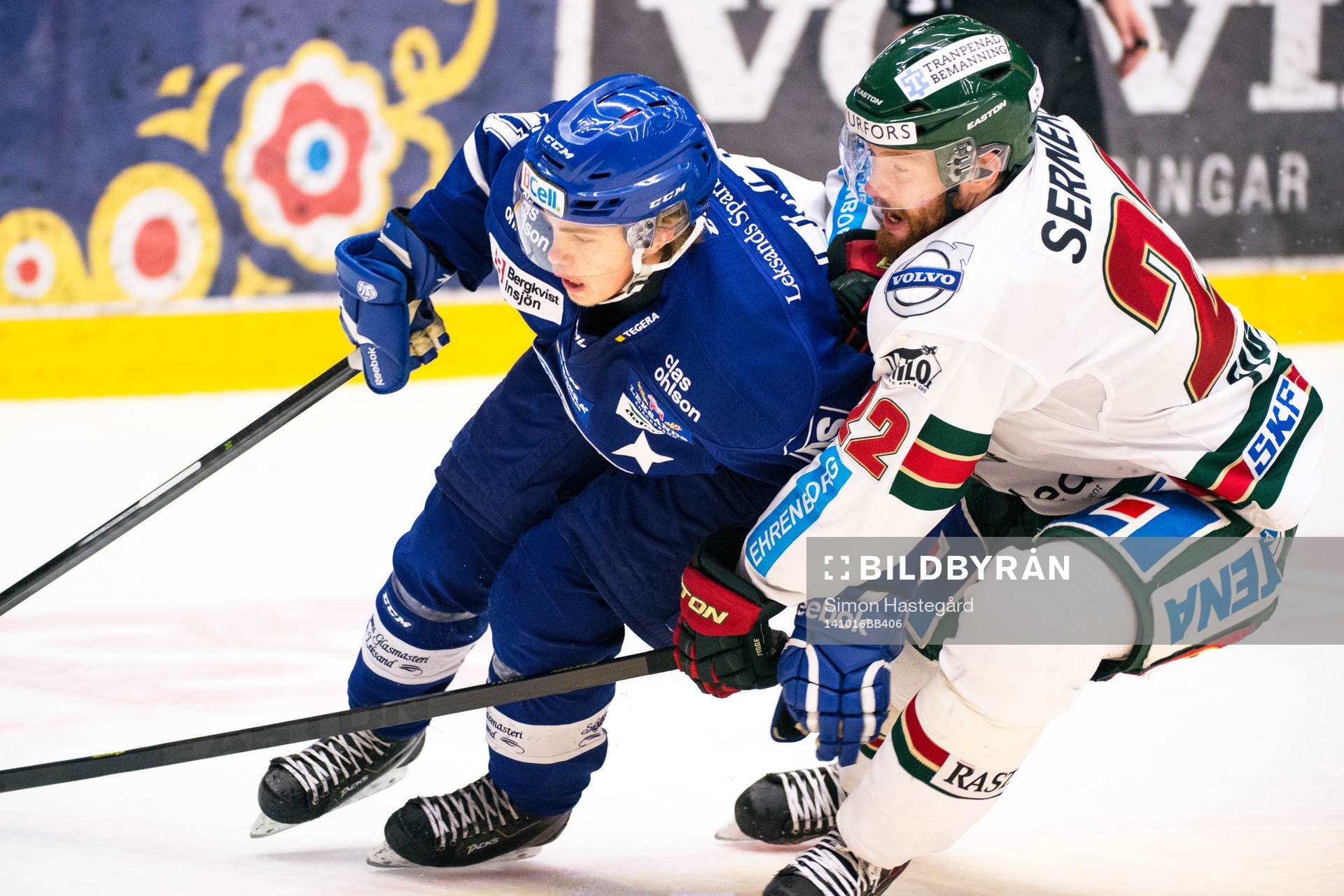 Leksands Oskar Lang och Frölundas Robin Figren