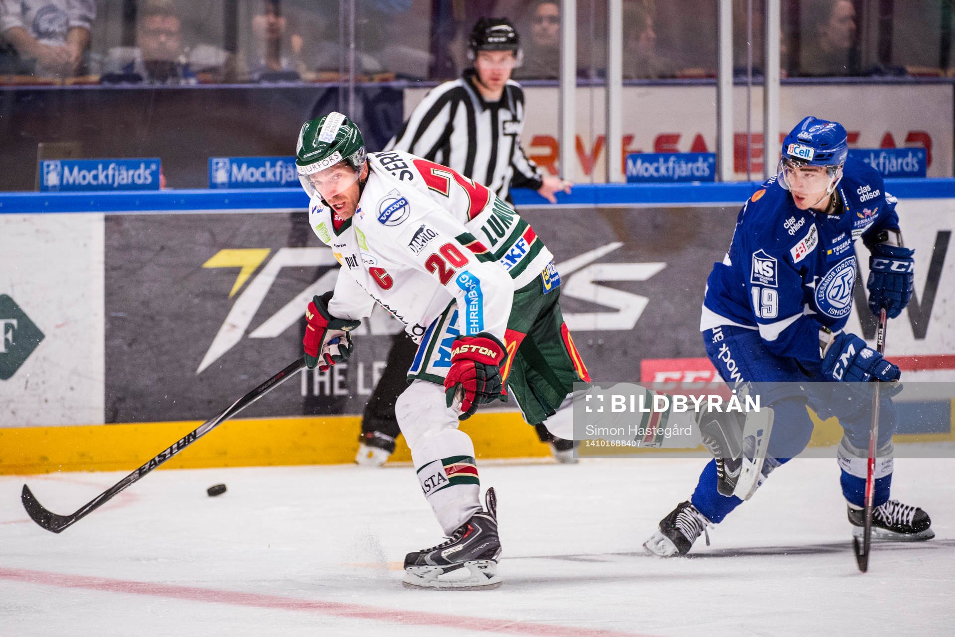 Frölundas Joel Lundqvist och Leksands Tobias Forsberg