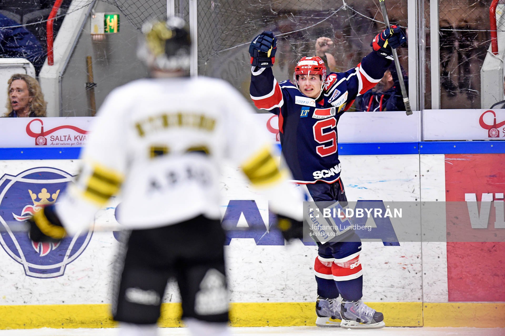 Södertäljes David Lidström jublar